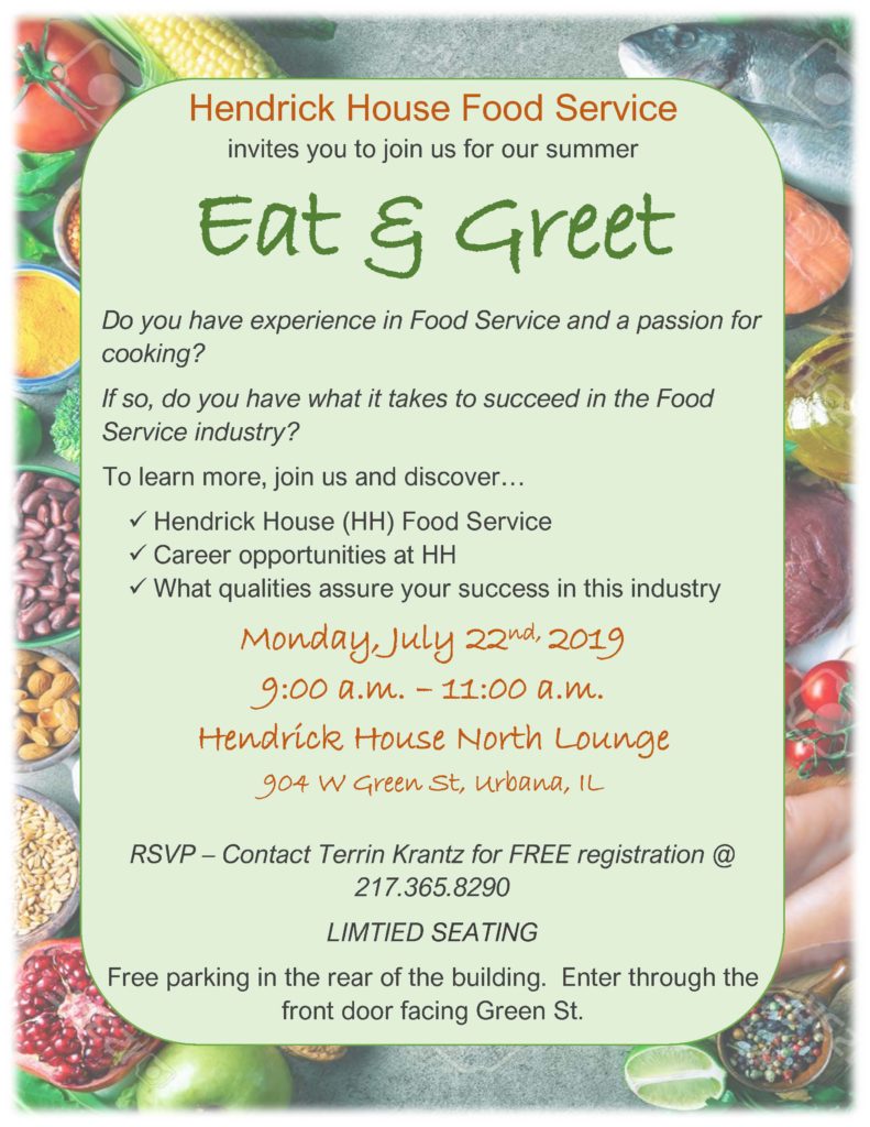 HH Eat and Greet July 19 2019